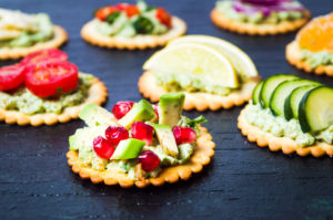 Healthy snacks with fruit and vegetables